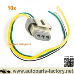 Longyue 10pcs 1986-1993 2G 3G 4G Alternator Harness Voltage Regulator Connector Plug 3 Wire Pigtail 8
