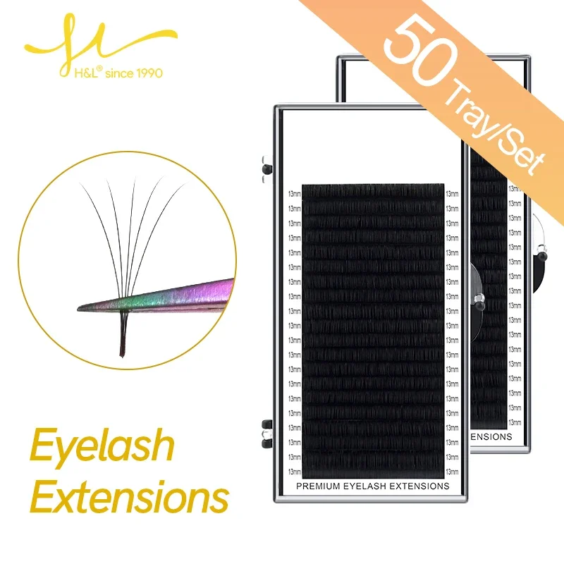 

20 rows 50 Trays Eyelashes Extensions Supplies Indivial Lashes High Quality False Lashes