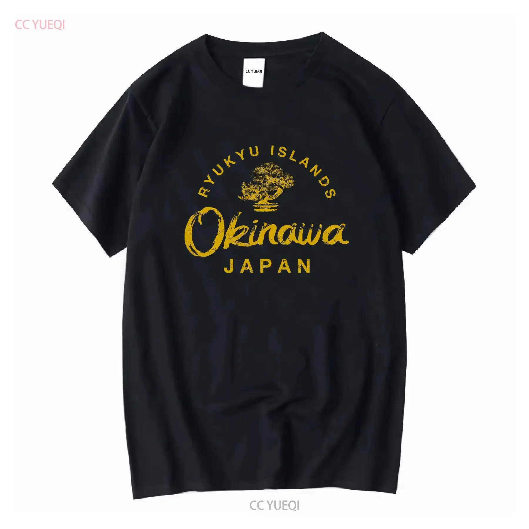 JAPAN Okinawa Bonsai-Baum, japanisches Vintage-T-Shirt, Größe S 5XL, Vintage-gewaschenes Oberteil für den Alltag, bequeme Mode