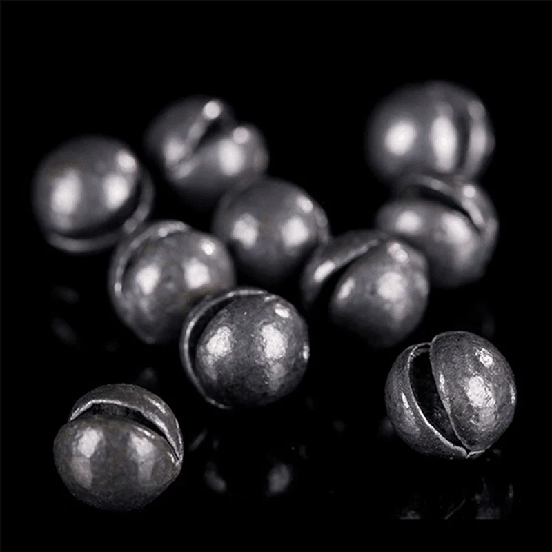 100Pcs/bag 0.3g-5g Carp Fishing Solid Oval Split Shot Lead Explosion Sinker Fishing Lure Weight Auxiliary Fishing Tackle M205