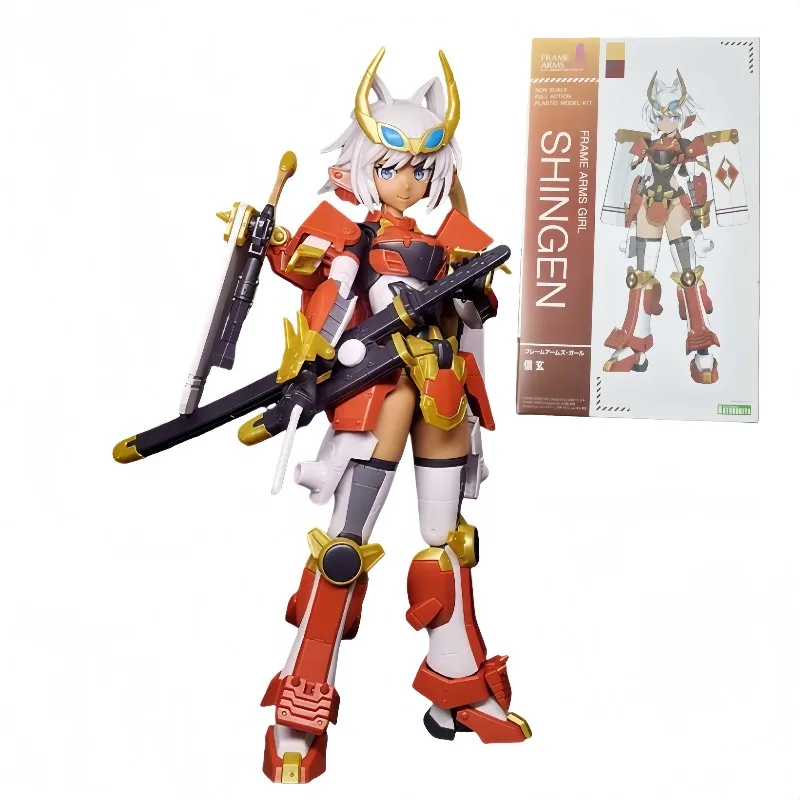 

【In Stock】KOTOBUKIYA Original Frame Arms Girl Shingen 162mm Anime Figures Toys for Gift Collectible Model