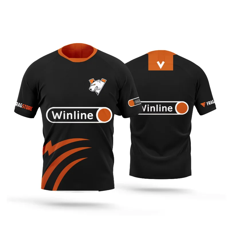 

Viruses competition T-shirt. Professional team Valorant men, summer, fast driving, breathable, short sleeved, e-sports game, new