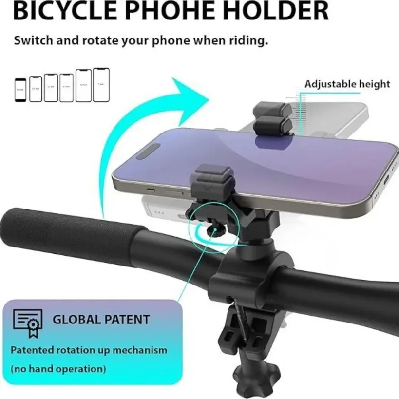 

Bicycle Motorcycle Phone Holder 360 ° Riding Cellphone Mount for MTB Bike Cycling Mobile Phone Stand For iPhone Samsung Xiaomi