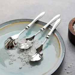 18/10 Food Grade Stainless Steel Shell Dessert Ice Cream Spoon