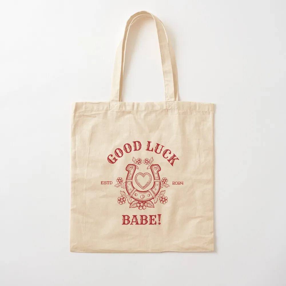 Good Luck Babe Chappell Roan Tote Bag tote bag woman foldable reusable bag Beach Canvas Tote