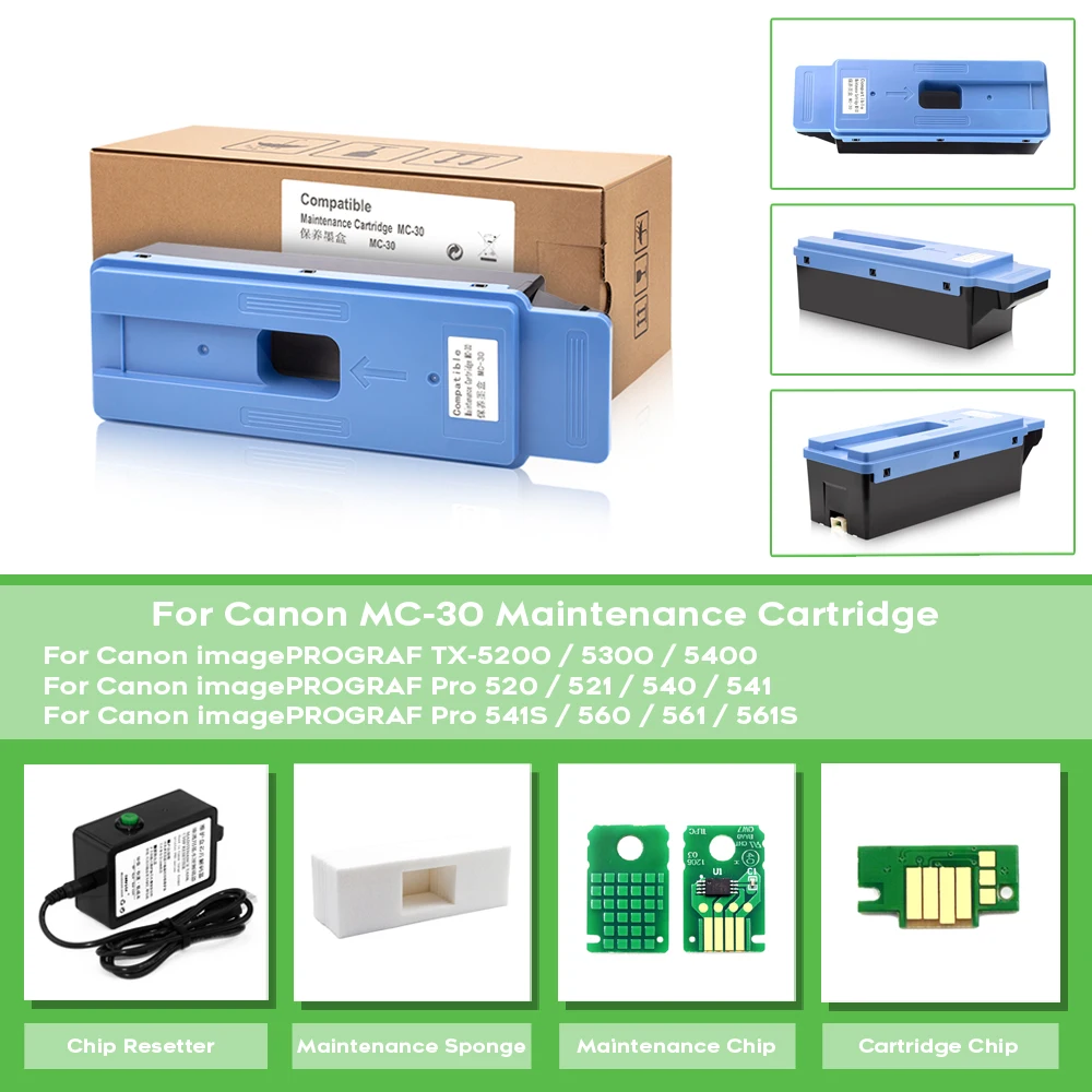 NEW MC-30 MC30 Waste Ink Maintenance Box Tank For Canon Pro 560s 540 540S 520 2000 4000 4000s 6000s TX5200 TX5300 printer