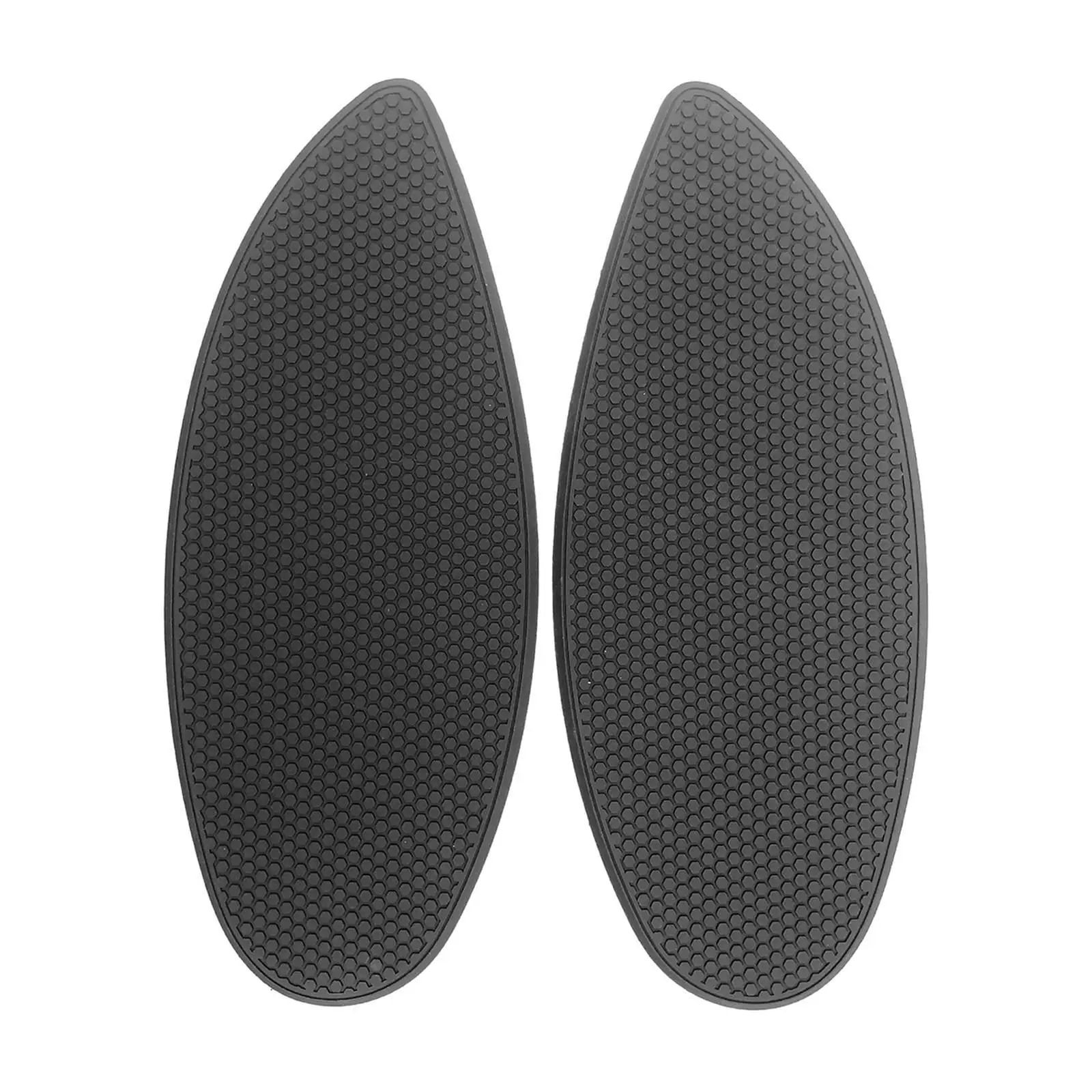 2Pieces Motorcycle Rubber Tank Traction Pad Anti Slip Sticker