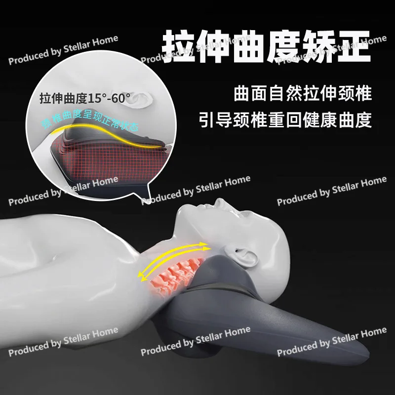 New Cervical Spine Massager Home Hot Compress Electric Neck Massager Shoulder and Neck Dual-purpose Cervical Neck Guard Traction