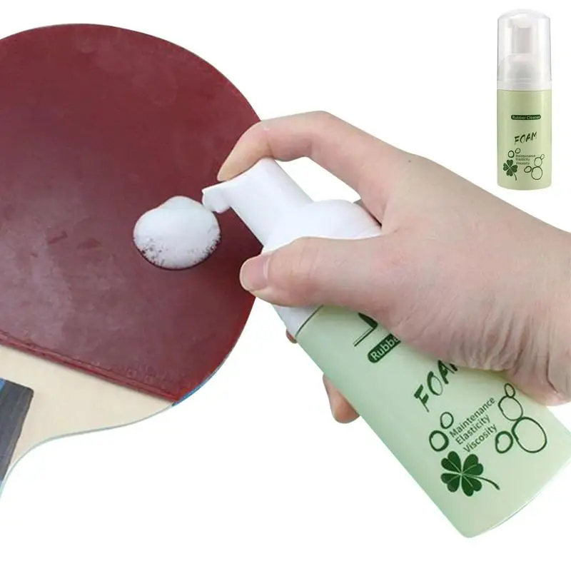 Effective Ping-Pong Paddle Rubber Cleaner Foam Type Professional Table Tennis Detergent Cleaning Liquid Care Level Up Your Game