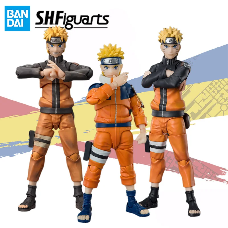 

Bandai Original S.H.Figuarts SHF NARUTO Naruto Battle Scarred Edition Anime Action Figure Finished Model Kit Toy Gift for Kids