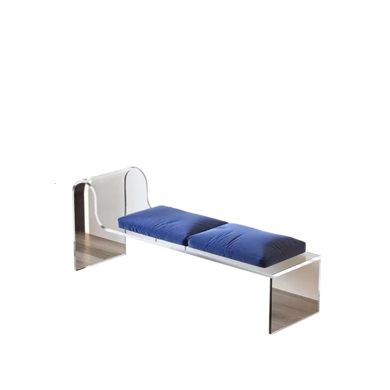 

Acrylic entry shoe change stool, home door bench light luxury shoe stool clothing store rest acrylic stool