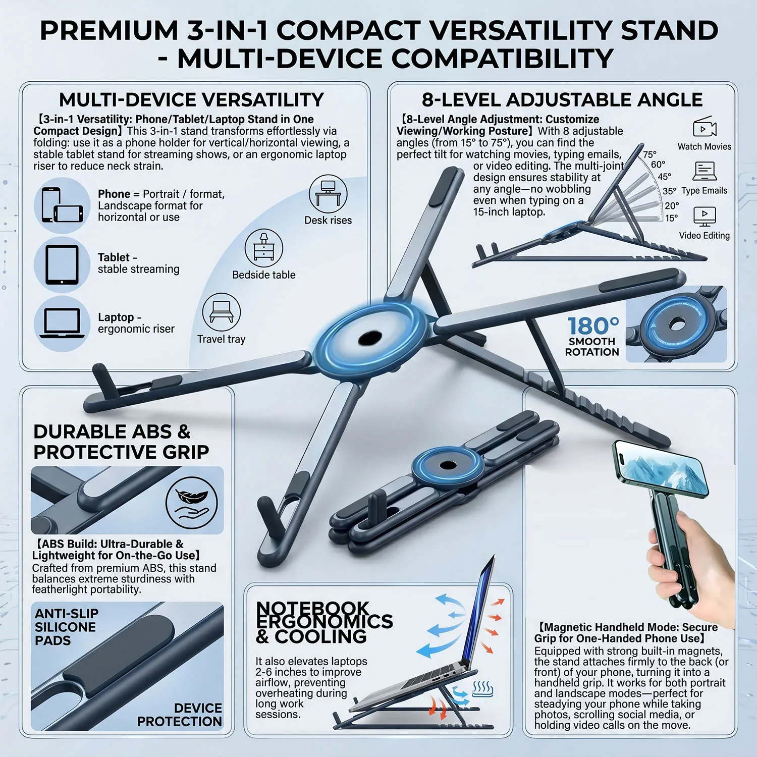 Suporte Magnético Dobrável par - Tablet Stand Accessories avaliação e preço