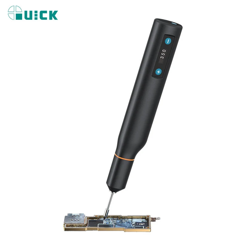 QUCIK TS1 Intelligentes tragbares Lötkolben-LCD-Display, stabile Temperatur, genaue Reparaturwerkzeuge zur Temperaturregelung
