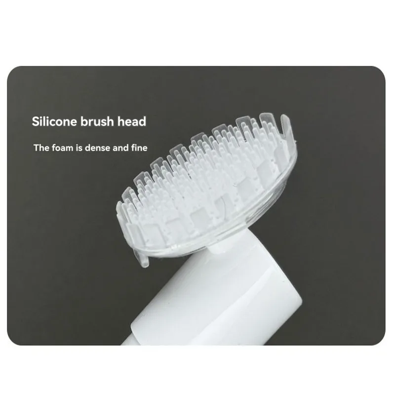 

AB34-Outdoor Travel Spray Bottle 200ML With 10PCS Foam Dispenser Bottle Silicone Brush Head For Skincare