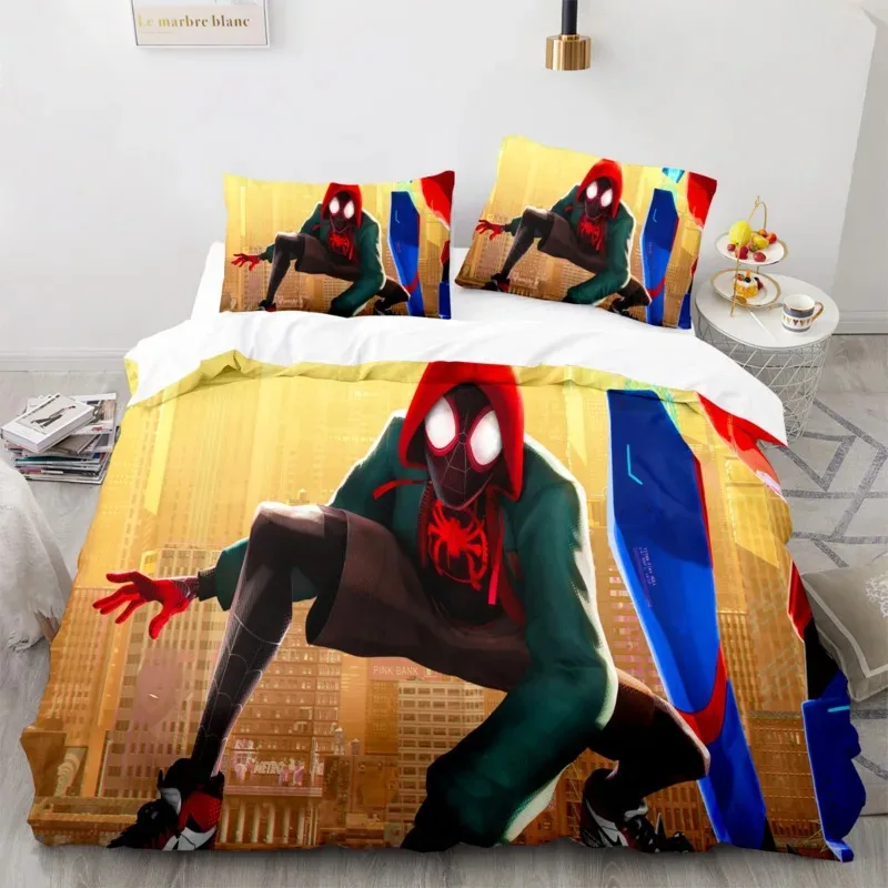 Marvel Spider-man Bedding Sets for Children,Bed Linen Boys Girls Hot Sale  Duvet Cover Pillowcases