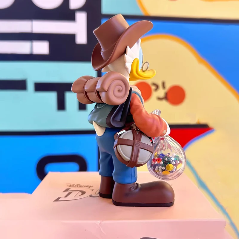 Disponibile Genuino Morstorm Disney Figura Cartoon Explorer Scrooge Mcduck Action Figurine Anime Modello Bambola Giocattolo Ornamento Regalo