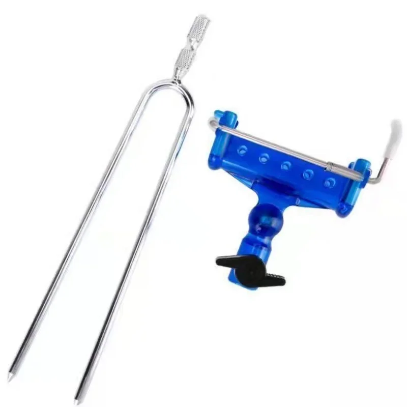 1 buah Braket Penyisipan Joran Pancing ke Tanah dengan Pengunci Joran dan Pembuka Joran Tersedia. Kepala Rangka Deta