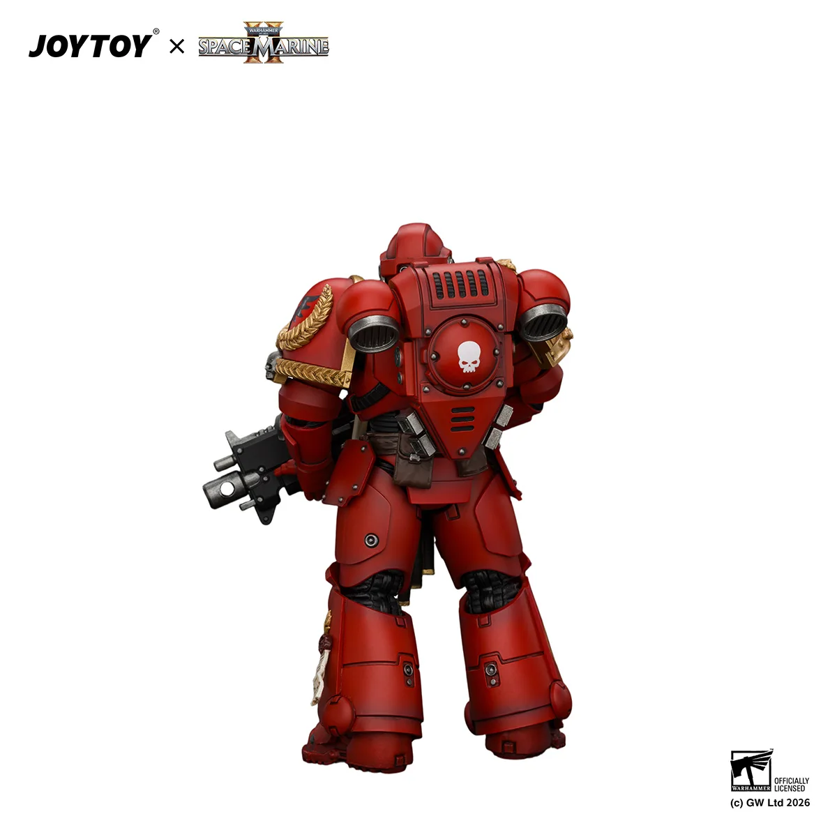 [Pre Order]JOYTOY Warhammer 40K 1/18 Action Figure Game Edition Blood Angels Veteran with Bolt Rifle, Chainsword and Bolt Pistol view 2