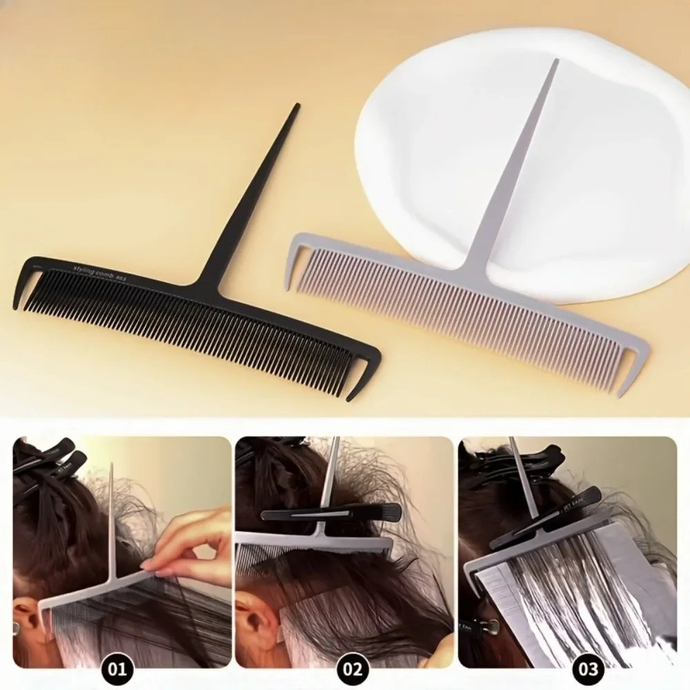 Highlighting Hair Dye Comb Professional Salon Hair Coloring Sectioning Comb Hair Bleach Styling Hairdressing Tool Hair Coloring