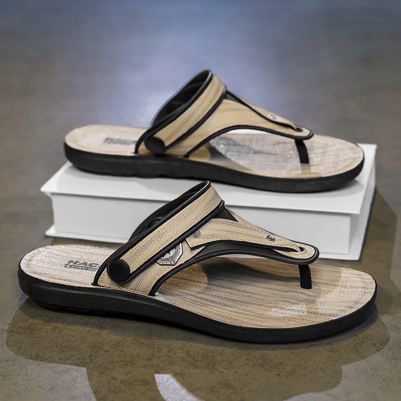 

Hot Selling Casual Slippers Man Summer Flip Flops Fashion Design Men's Sandals Outdoor Comfortable Non-slip Beach Shoes For Men
