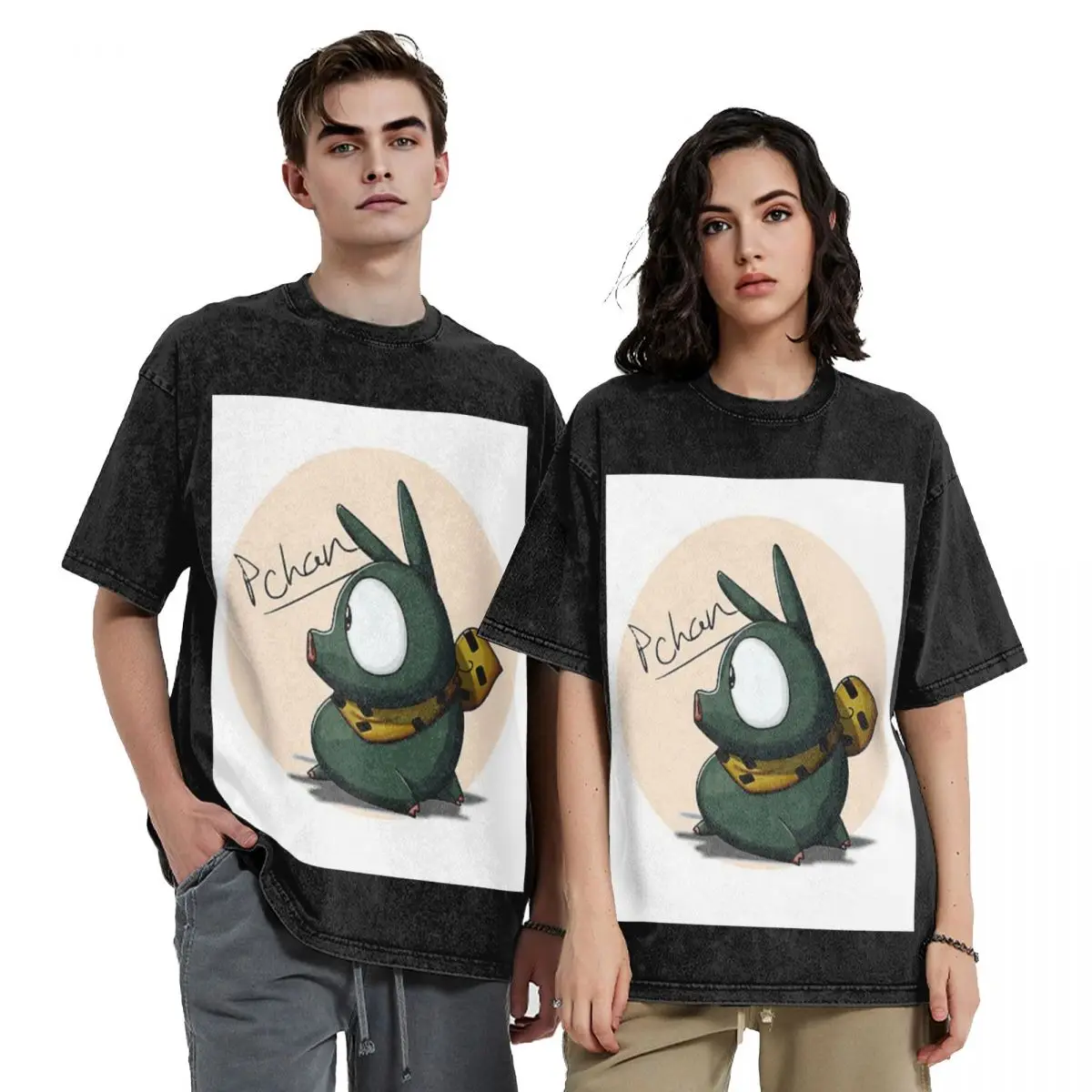 

Футболки с короткими рукавами в стиле хип-хоп P Chan Ranma, потертые футболки, уличная футболка, винтажная футболка для мужчин и женщин