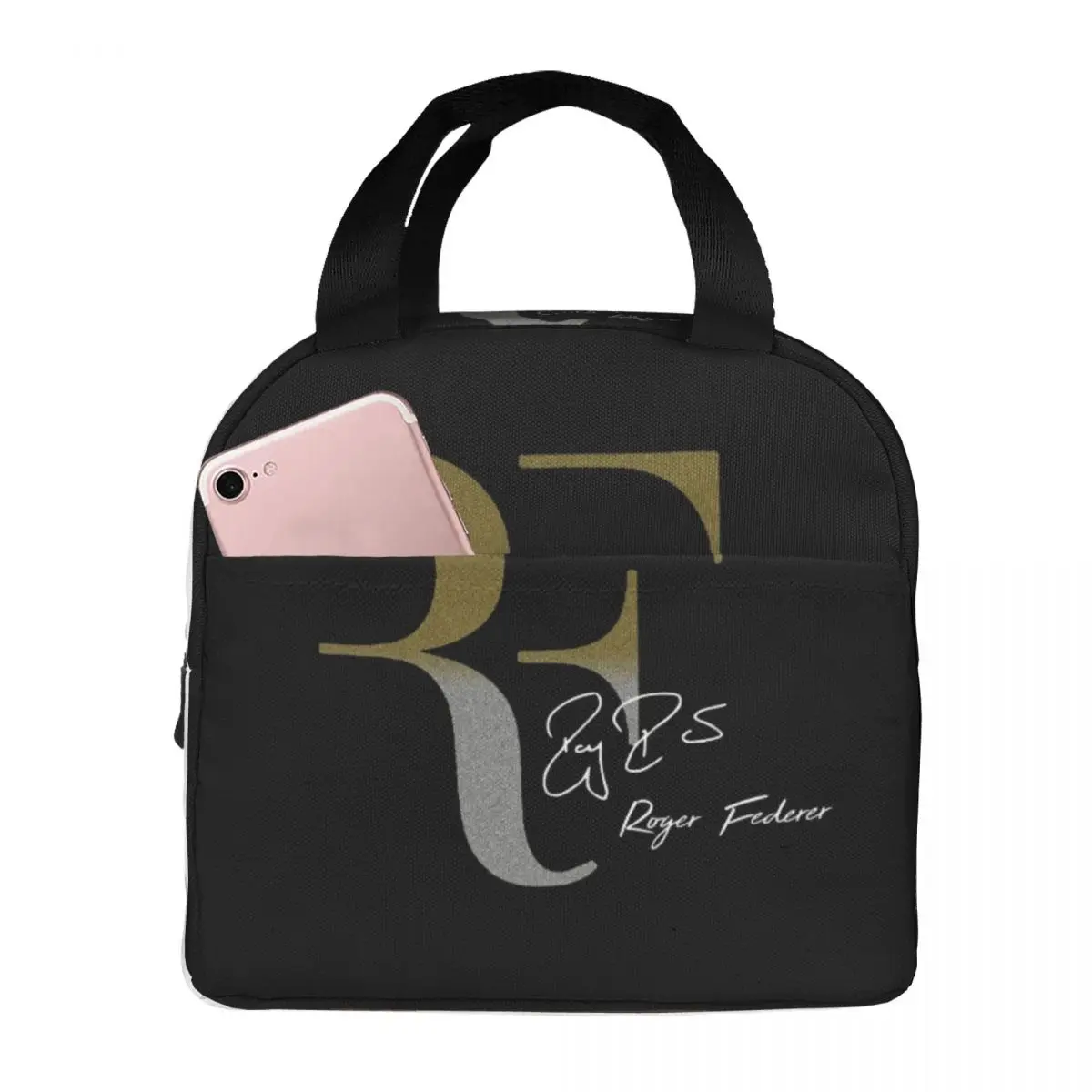 Roger Federer Lunch Bags Insulated Bento Box Lunch Tote Resuable Picnic Bags Thermal Bag for Woman Girl Work