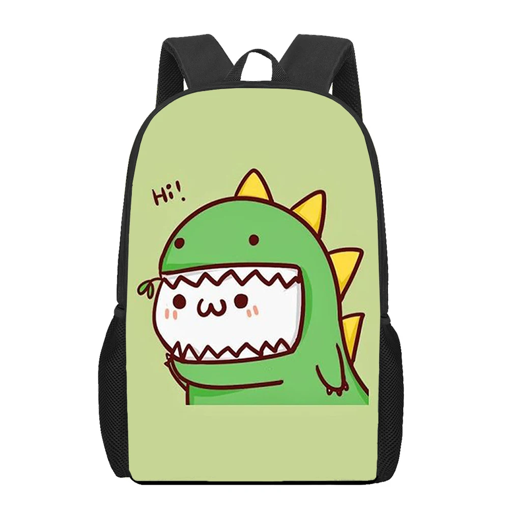 Mochilas escolares de dinosaurio de dibujos animados para niñas y niños, mochilas estampadas para mujeres, bolsa de libros para estudiantes, mochila de hombro para niños de gran capacidad