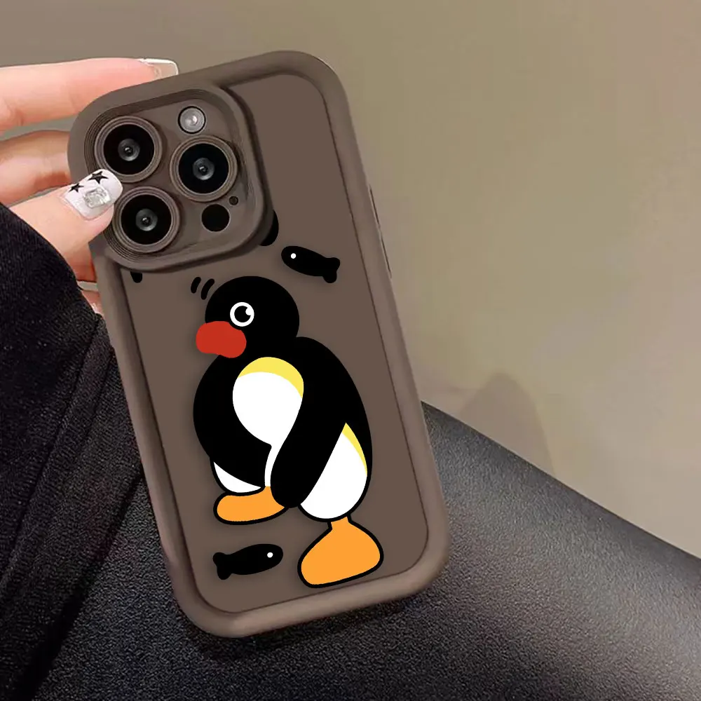 Cartoon Pingu Penguin Phone Case For OPPO RENO 11 10 8 8T 7 7Z 6 6Z 5 4 3 4G 5G Shockproof Soft Silicone Case Funda Coque Shell