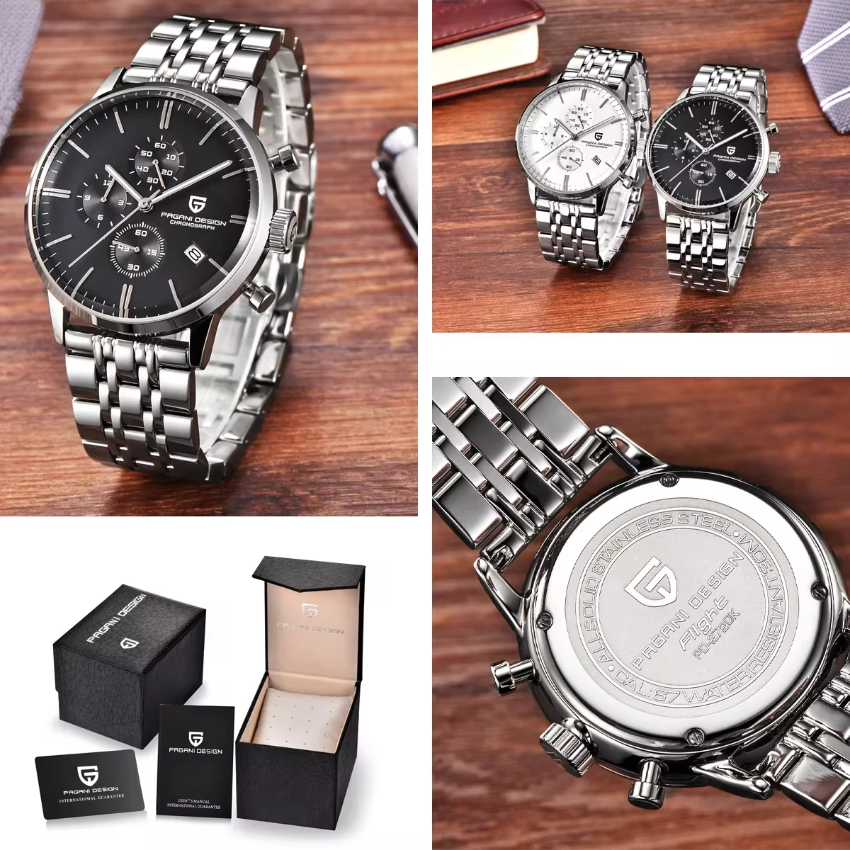 2024 NEW PAGANI DESIGN 2720K Men Quartz Watch Japanese VK67 Movement Stainless Steel Waterproof Chronograph Watch reloj hombre