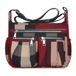 Bolsa tiracolo leve casual para mãe, grande capacidade, pano de náilon impermeável, bolsa de ombro, moda feminina de meia idade, nova, 2023