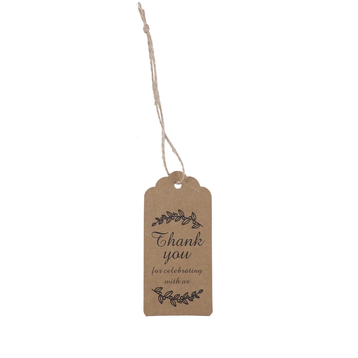 100pcs Gift Hangtag Kraft Paper Decor Hangtag for Wedding Gift Invitation Letter (Send Rope) Hangtag Gift