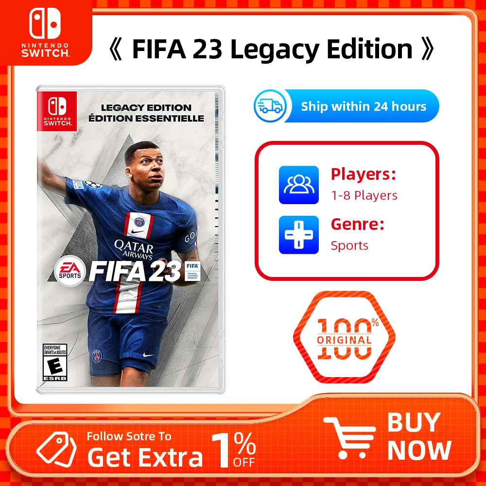 Nintendo Switch - FIFA 23 - Stander Edition - Games Physical Cartridge for Nintendo Switch OLED Switch Lite Switch Game Card