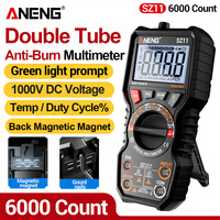 Double Tube anti-Burn Multimeter Tester ANENG 6000 Counts AC/DC Current Voltage Tester Gourd nails Magnetic magnet Capacitor
