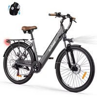 Electric Bike for Adults - 468Wh Removable Battery, 26 inch Step Thru Electric Bicycle, Peak 750W , with 7 Speed, Up to 50 Miles
