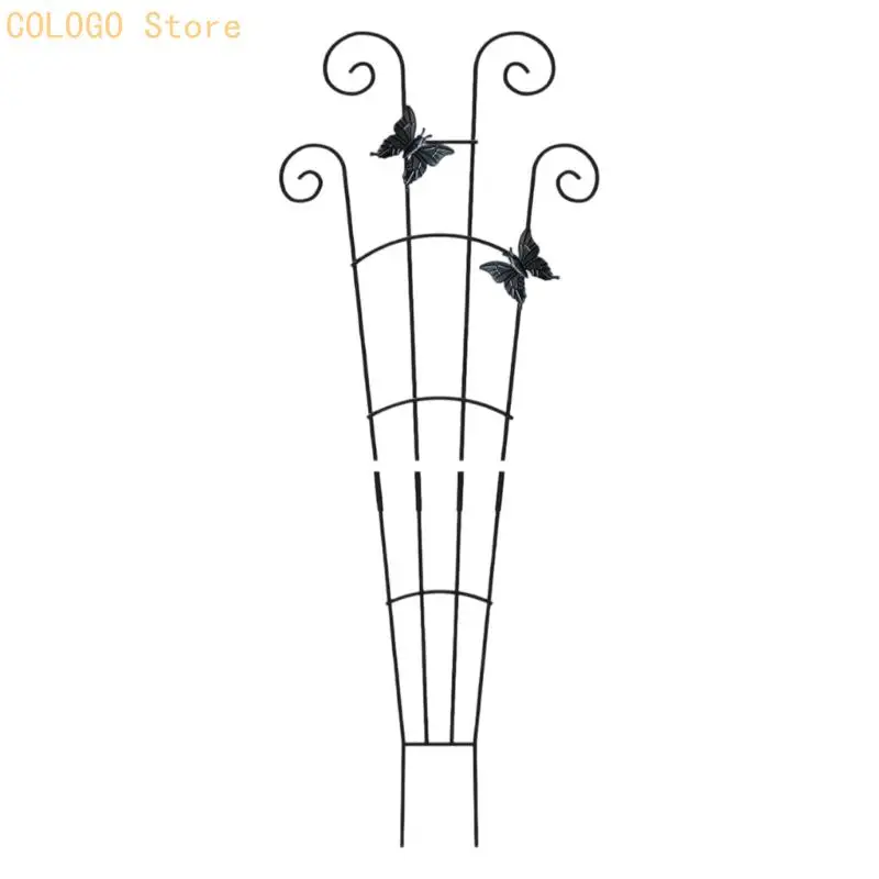 Iron Indoor Climbing Plant Trellis Small Trellis for Potted Plant Outdoor D0LD
