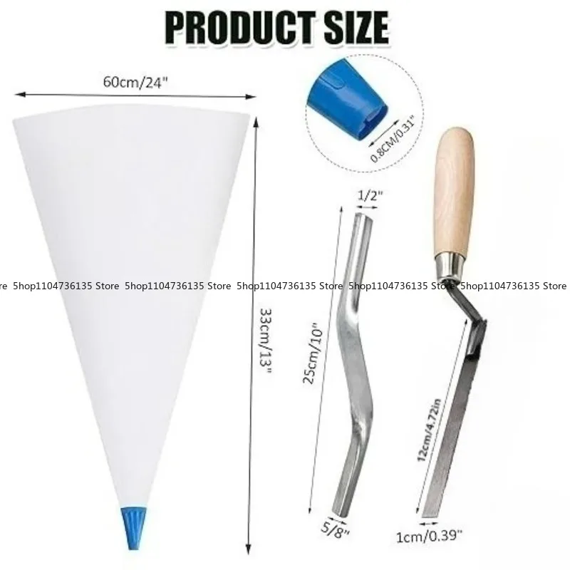 PVC Leather Tile Hook Bag Floor Tile Cement Caulking Bag Set with Tools