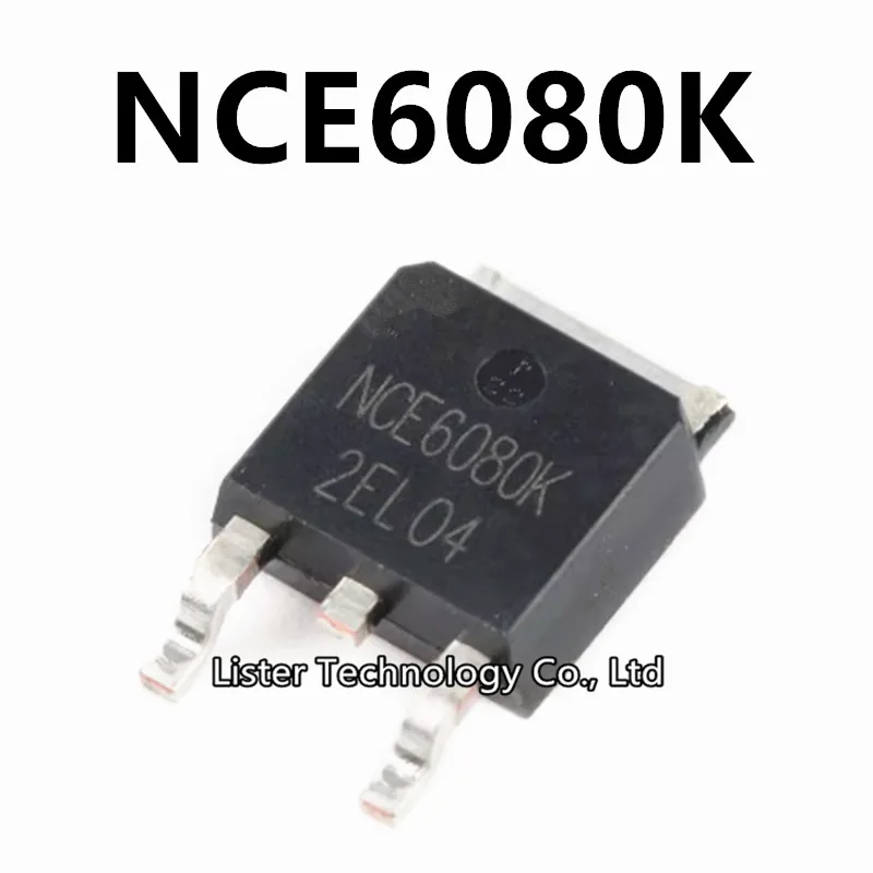 10~100Pcs/Lot New NCE6080K NCE6080 TO-252 N channel 60V/80A MOSFET-P Field-Effect Transistor TO252 SMD