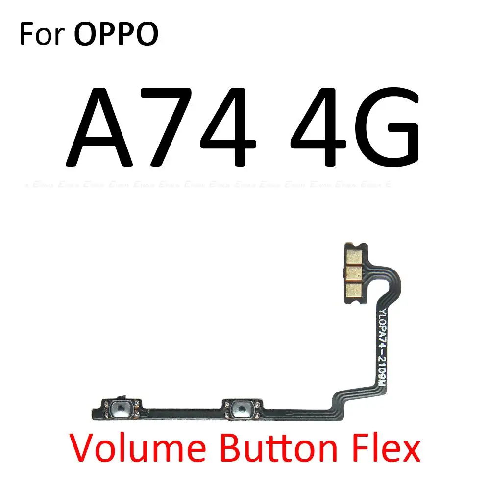 Interrupteur de commande pour OPPO A54 A53s A53 Global A52 A74, bouton de Volume, câble flexible, pièces de rechange