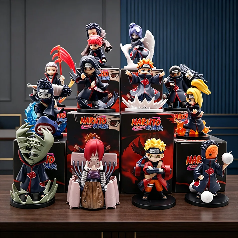 12 Stück Anime Naruto Shippuden Akatsuki Arc Serie Blindbox Figuren Spielzeug Mystery Box Überraschungsdekoration Weihnachts- und Halloween-Geschenke – Detail 1