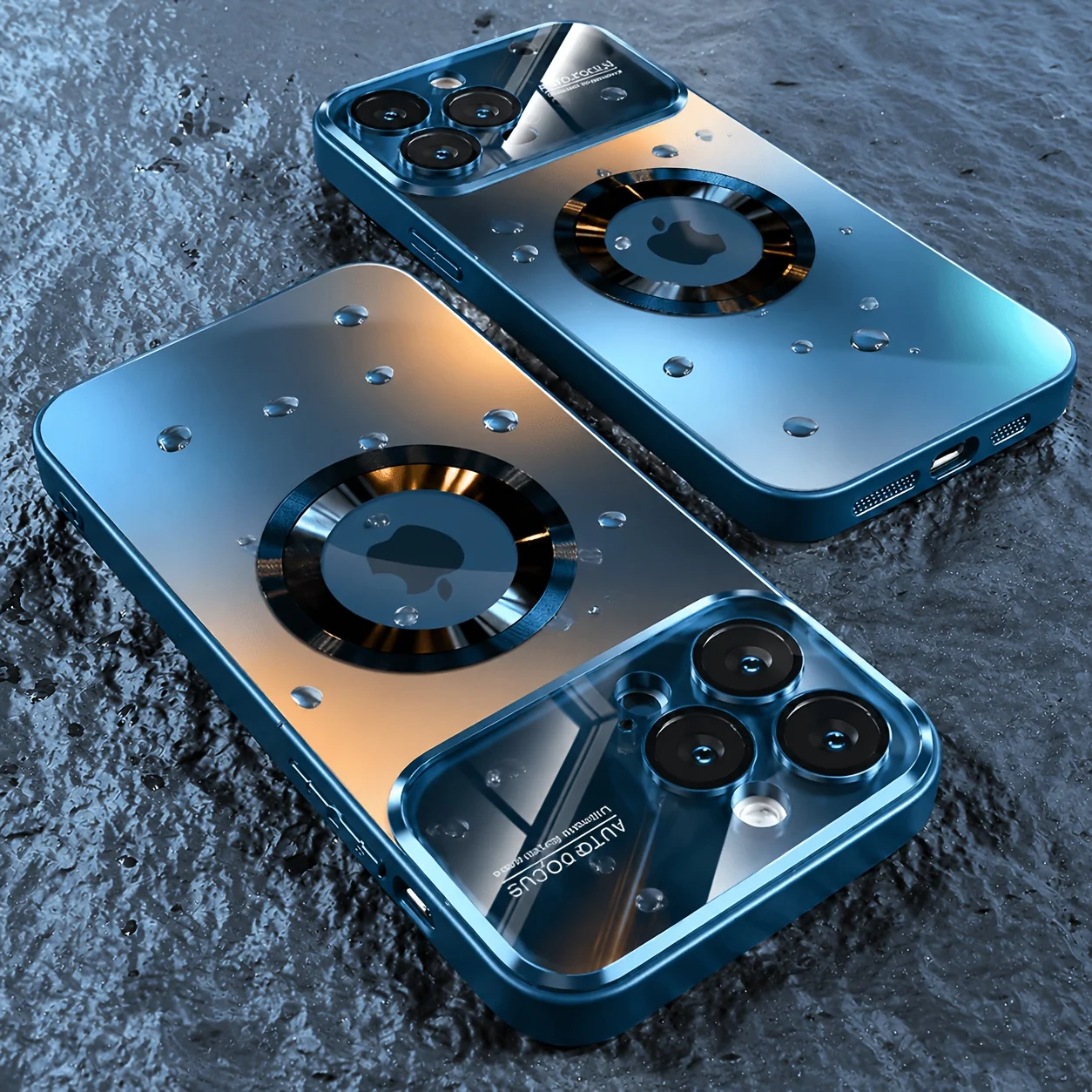 Luxury Glass Camera Lens Wireless Charging Phone Case for iPhone 11 12 13 14 15 16 17 Pro Max Plus Shockproof Lens Protective view 6