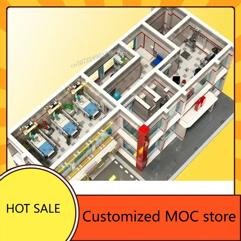 6030PCS Hot Selling Algemeen Ziekenhuis Hot City MOC StreetView Architectuur DIY Montage Creatief Speelgoed Kerst Verjaardagscadeau