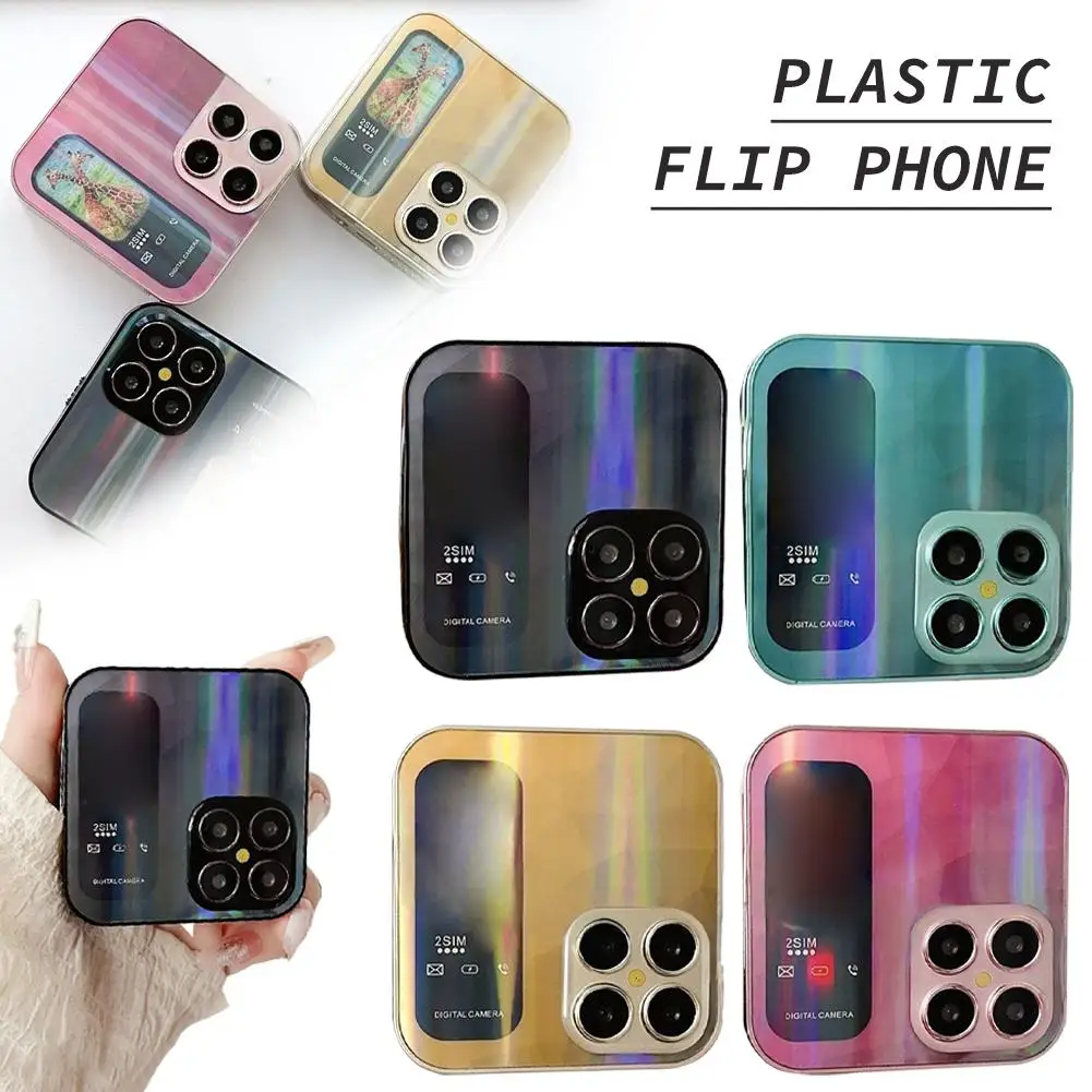 2G I18pro 2,4 "clamshell Telefon Senior Citizens Faltbare Dual SIM Dual Flash Speed Dial Taste Mini Handy für Älteste L2O0