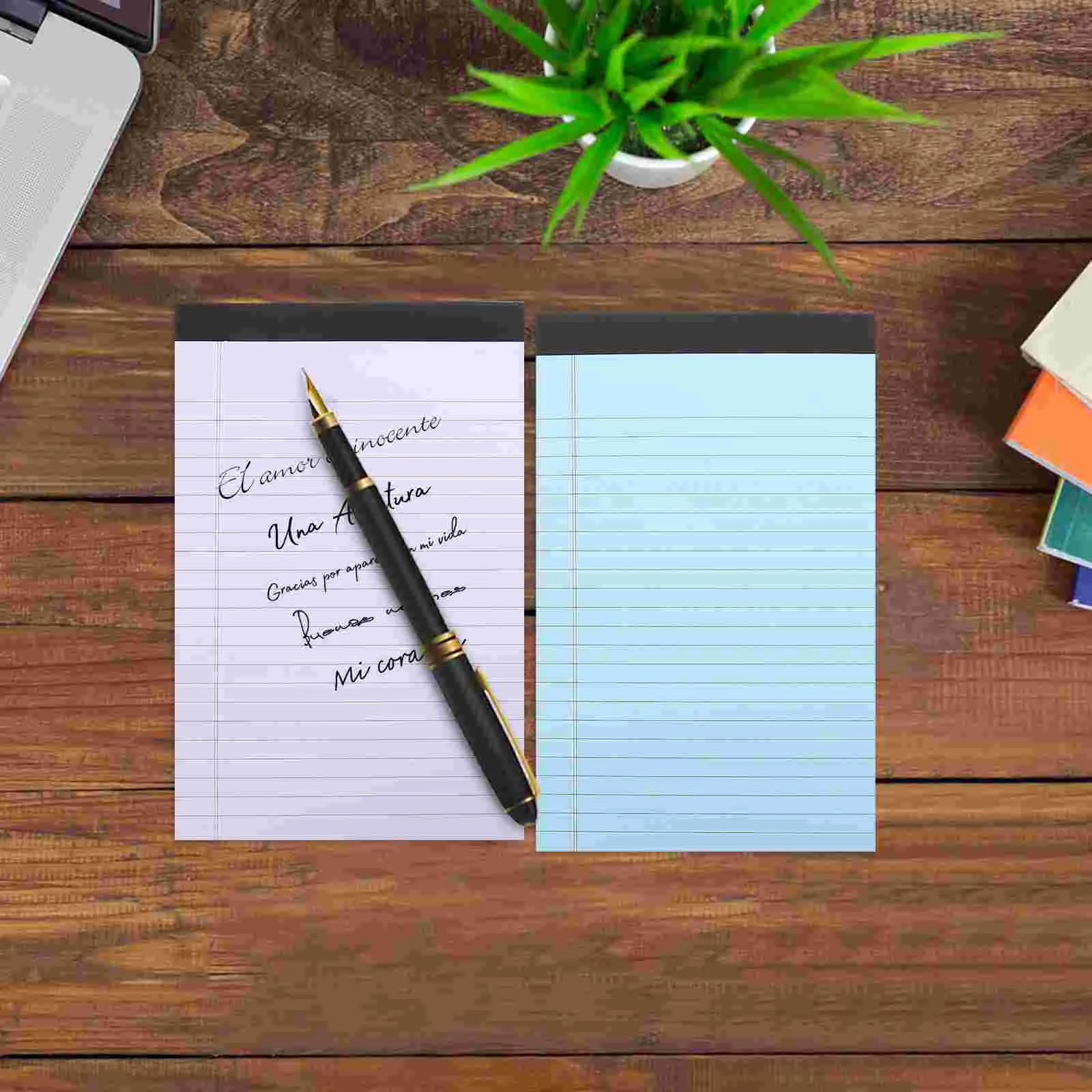 Cute Legal Small Notepads, Sticky Notes, Writing Paper, Grade Horizontal, 4 pcs