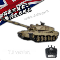 Henglong 3908-1 British Challenger Ii Large Multi-Functional Battle Tank Simulation Remote Control Tank Toy Model RTR