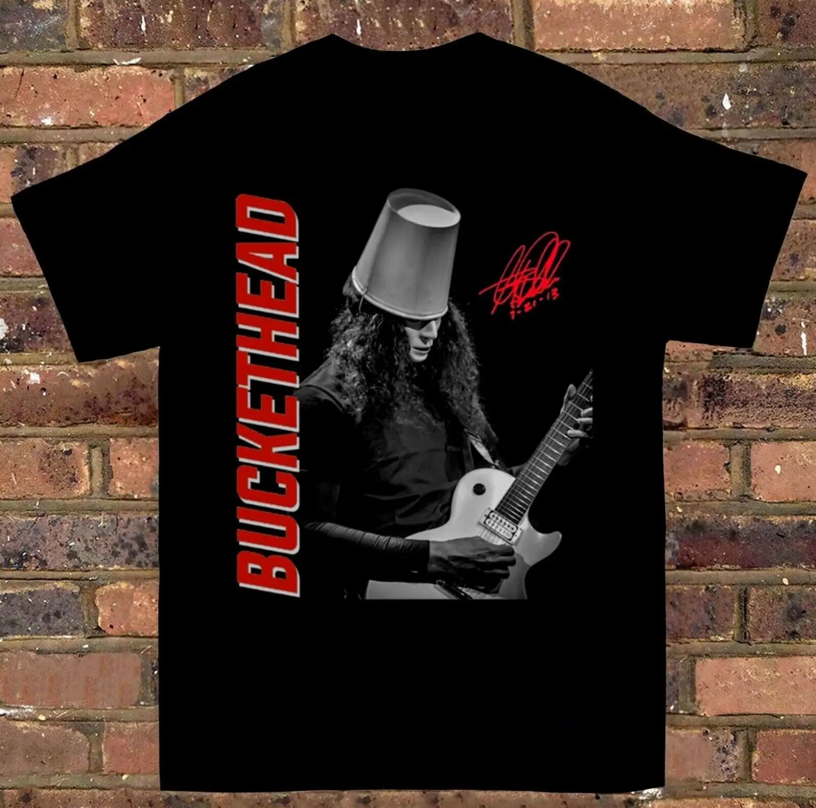 

Черная футболка с принтом Buckethead Reprint S 2345Xl