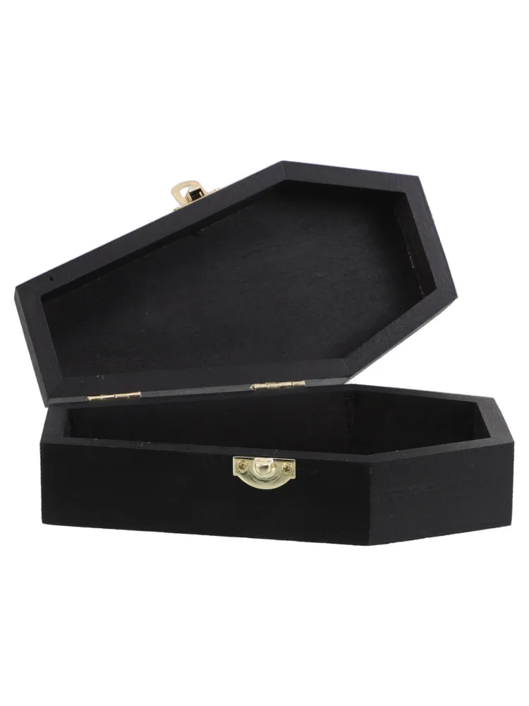 Boîte à bonbons en bois pour cercueil, boîtes à friandises pour animaux de compagnie, étui à bijoux funéraire commémoratif pour cendres de chien, souvenir urne noire, grand pour cendres de chien