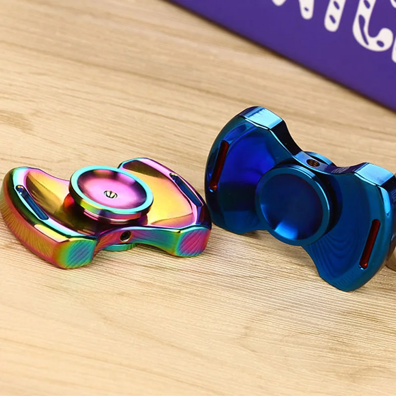 

EDC Adult Hand Spinner Fidget Bow Tie Stainless Steel Fidget Spinner Toys ADHD Tool Stress Relief Toys Office Desk Toys