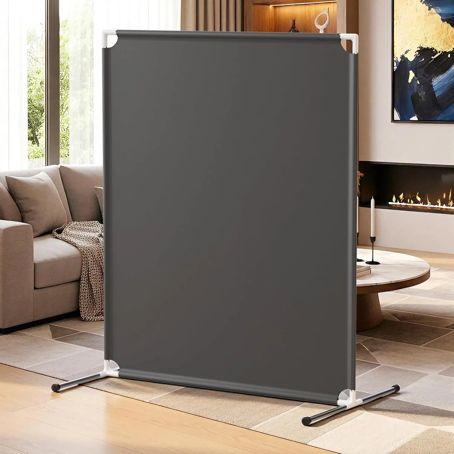 

Room Divider for Privacy Protection - Single Panel Privacy Screen for Room Separation, 75.6" x 60" Portable Room Partiti