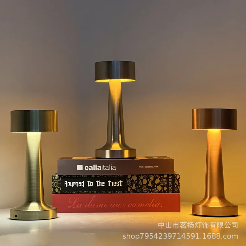 

Dumbbell Metal Table Lamp Creative USB Charging Desktop Night Light LED Bar Atmosphere Decoration Table Lamp