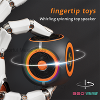 Outdoor Portable Cycling Audios 3D Fidget Spinner MP3 Player HIFI Stereo Wireless Bluetooth Speaker RGB Lighting Mini Voicebox
